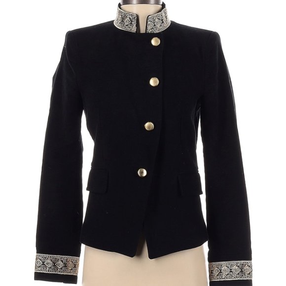 NWOT Zara Military Crop Jacket Blazer XS - Picture 5 of 11